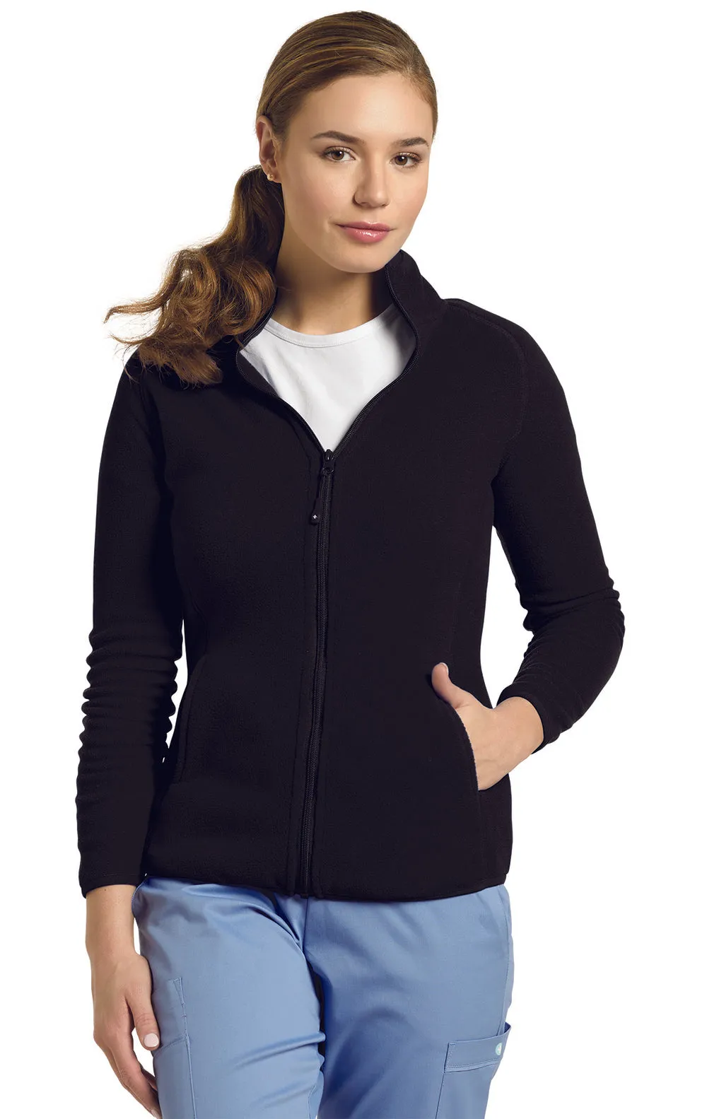 448 White Cross Polar Fleece Jacket