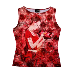 90s Sleeveless Graphic Top (L/XL)