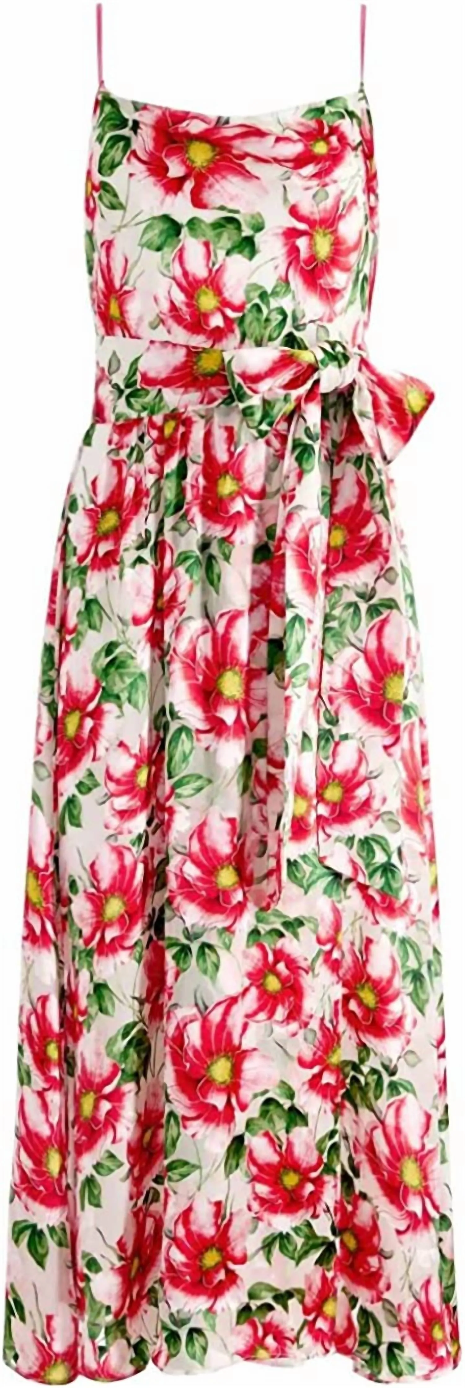 Alice   Olivia - Samantha Cowl Neck Midi Dress