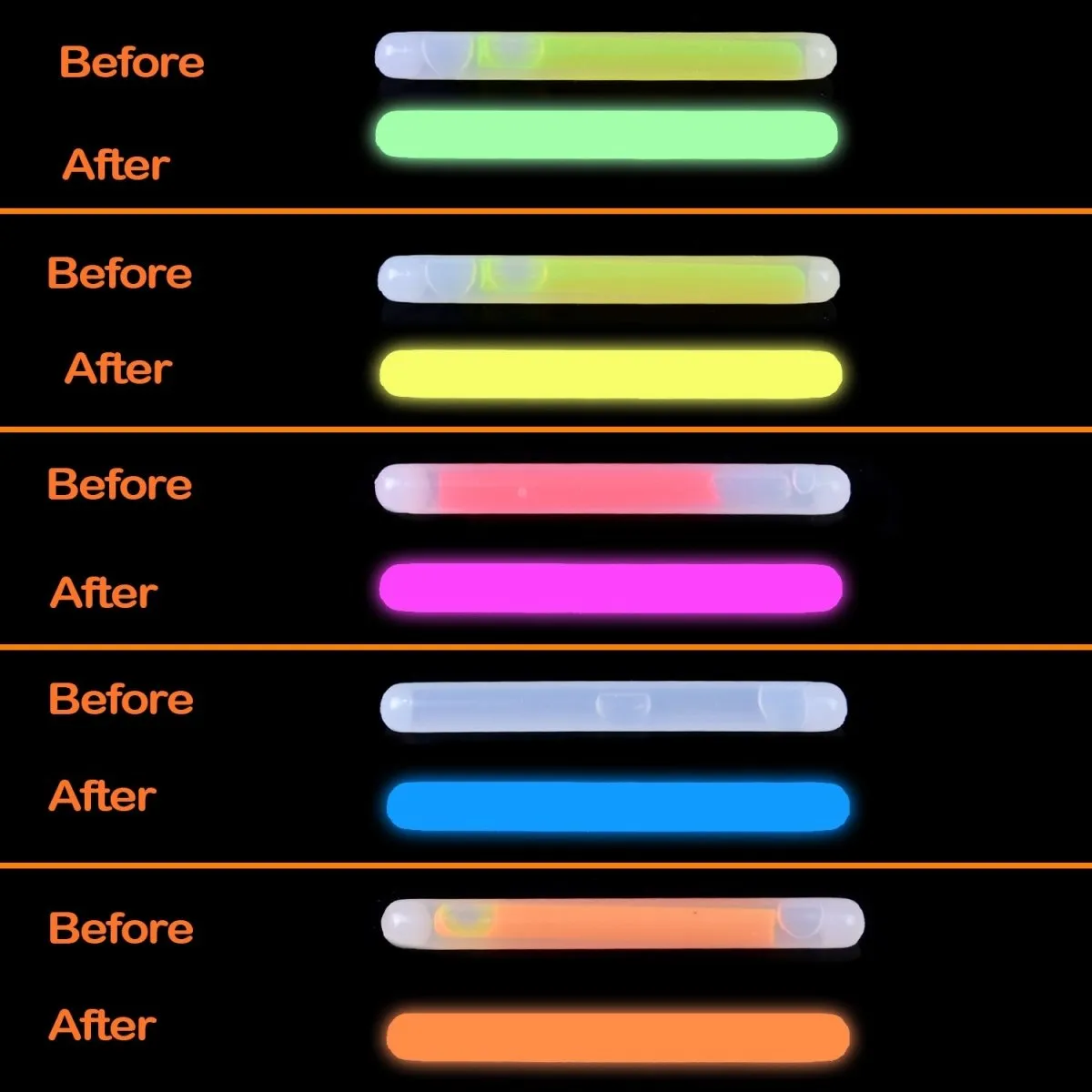 Assorted Glow Stick Party Favors