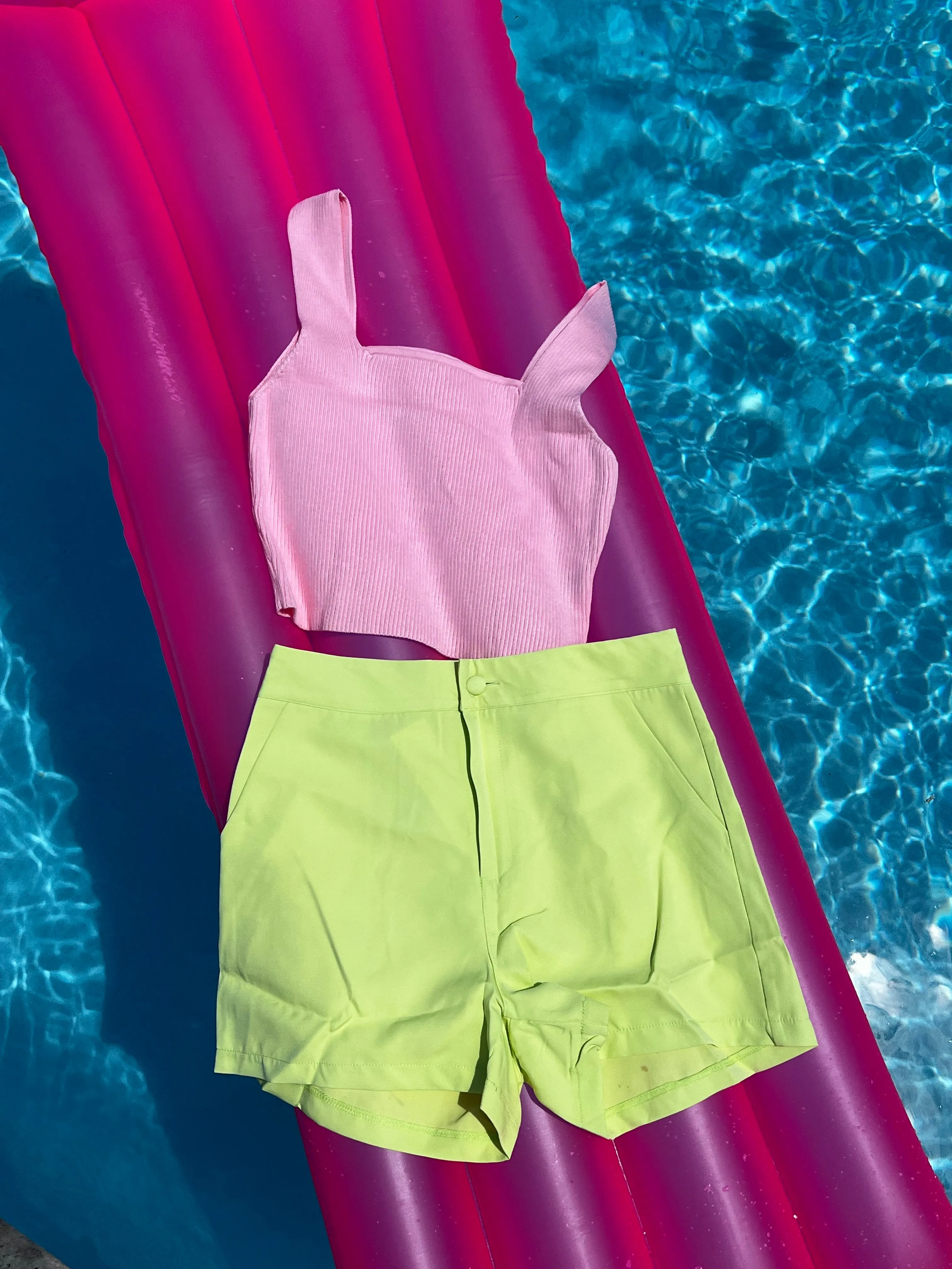Basic Light Green Shorts