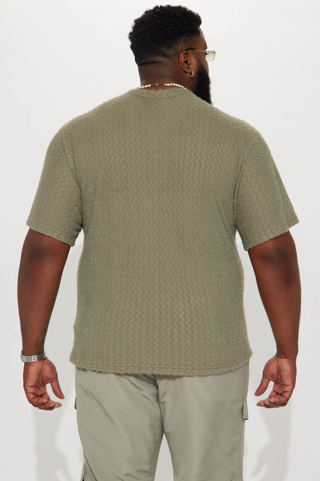 Beach Bum Comfy Short Sleeve Crew Tee - Olive