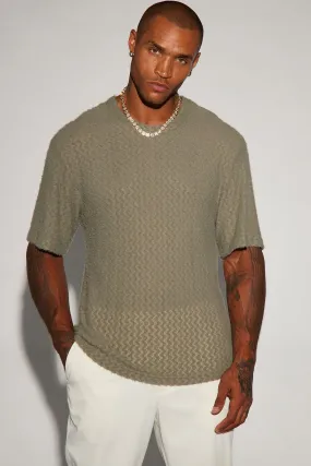 Beach Bum Comfy Short Sleeve Crew Tee - Olive