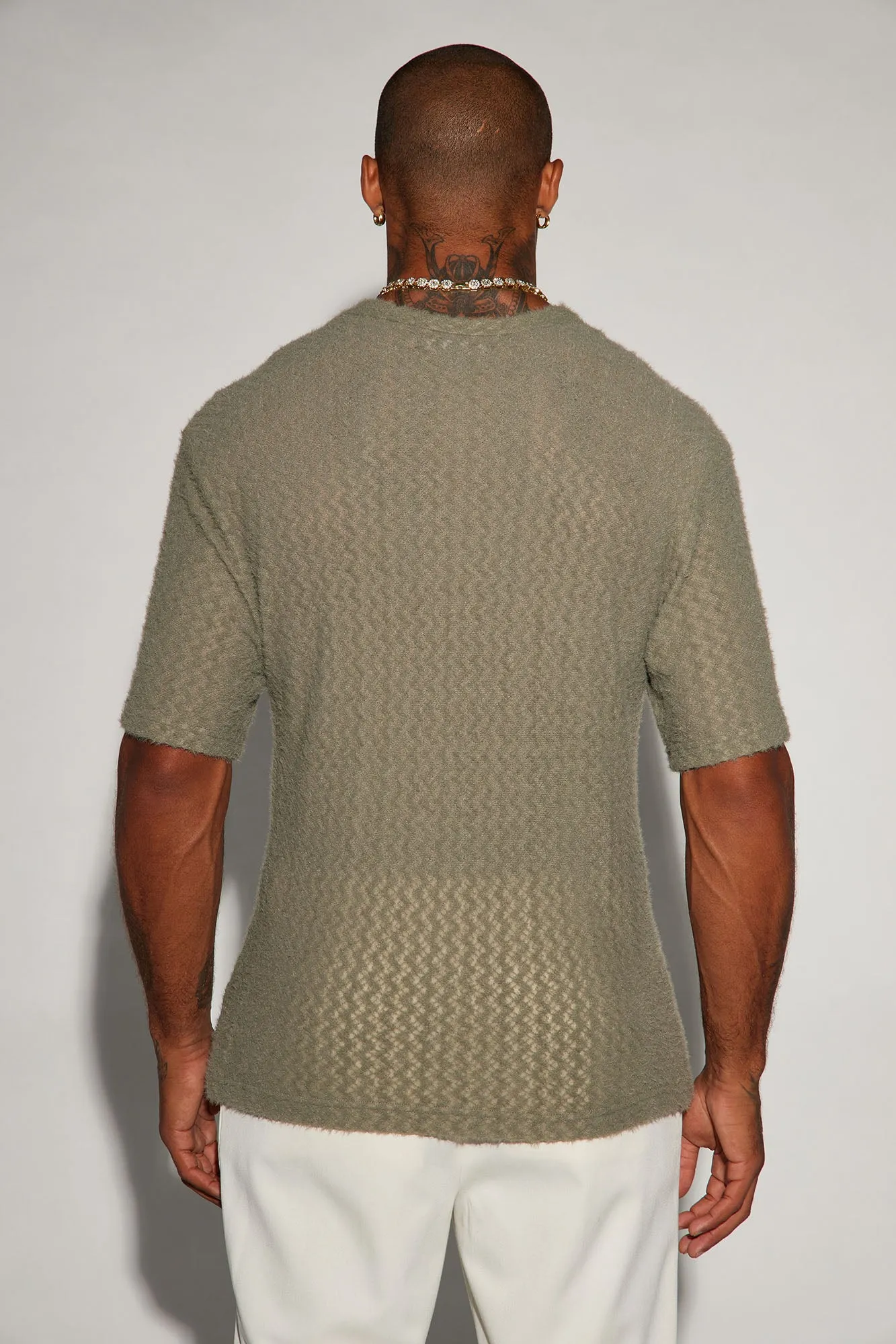 Beach Bum Comfy Short Sleeve Crew Tee - Olive