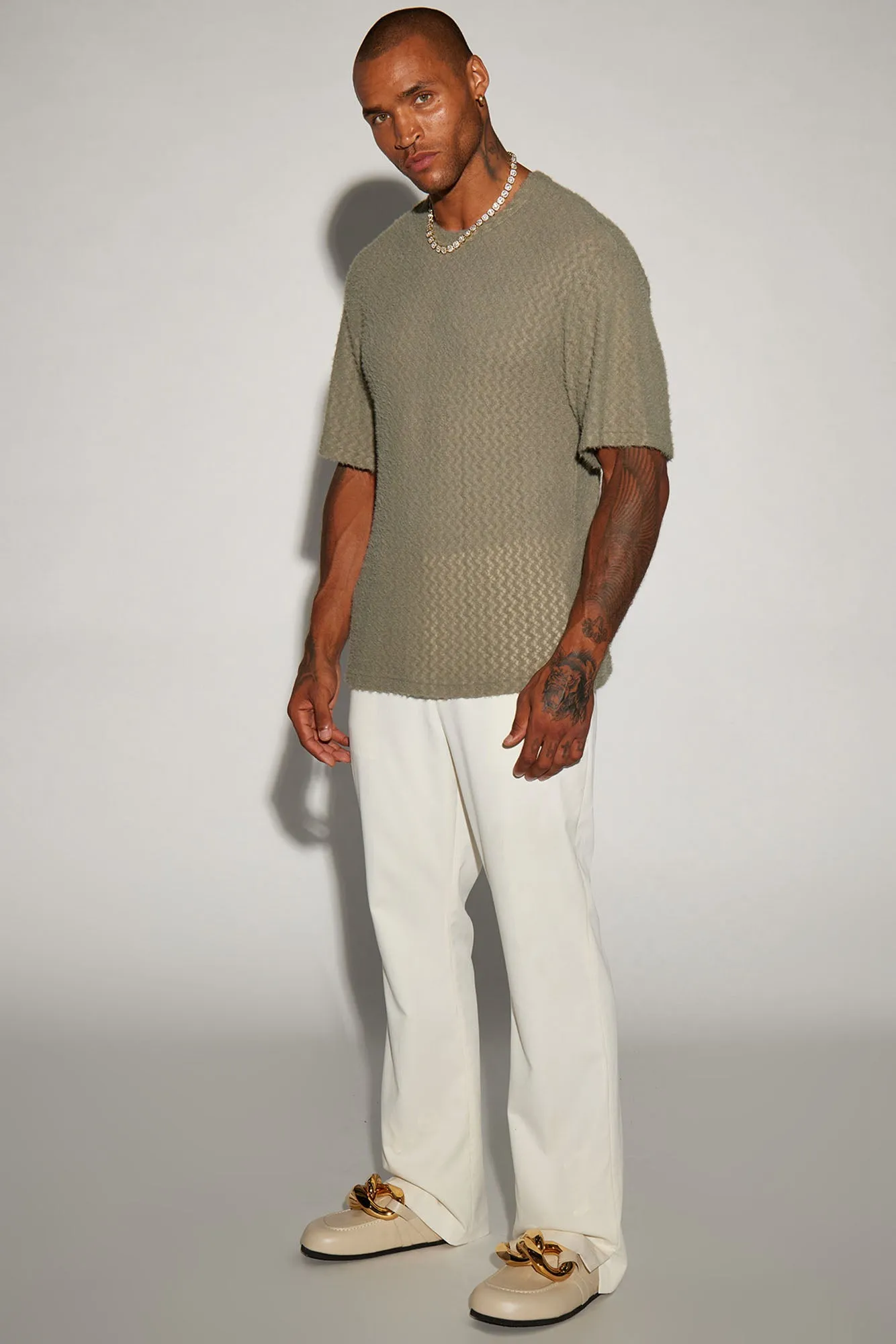 Beach Bum Comfy Short Sleeve Crew Tee - Olive