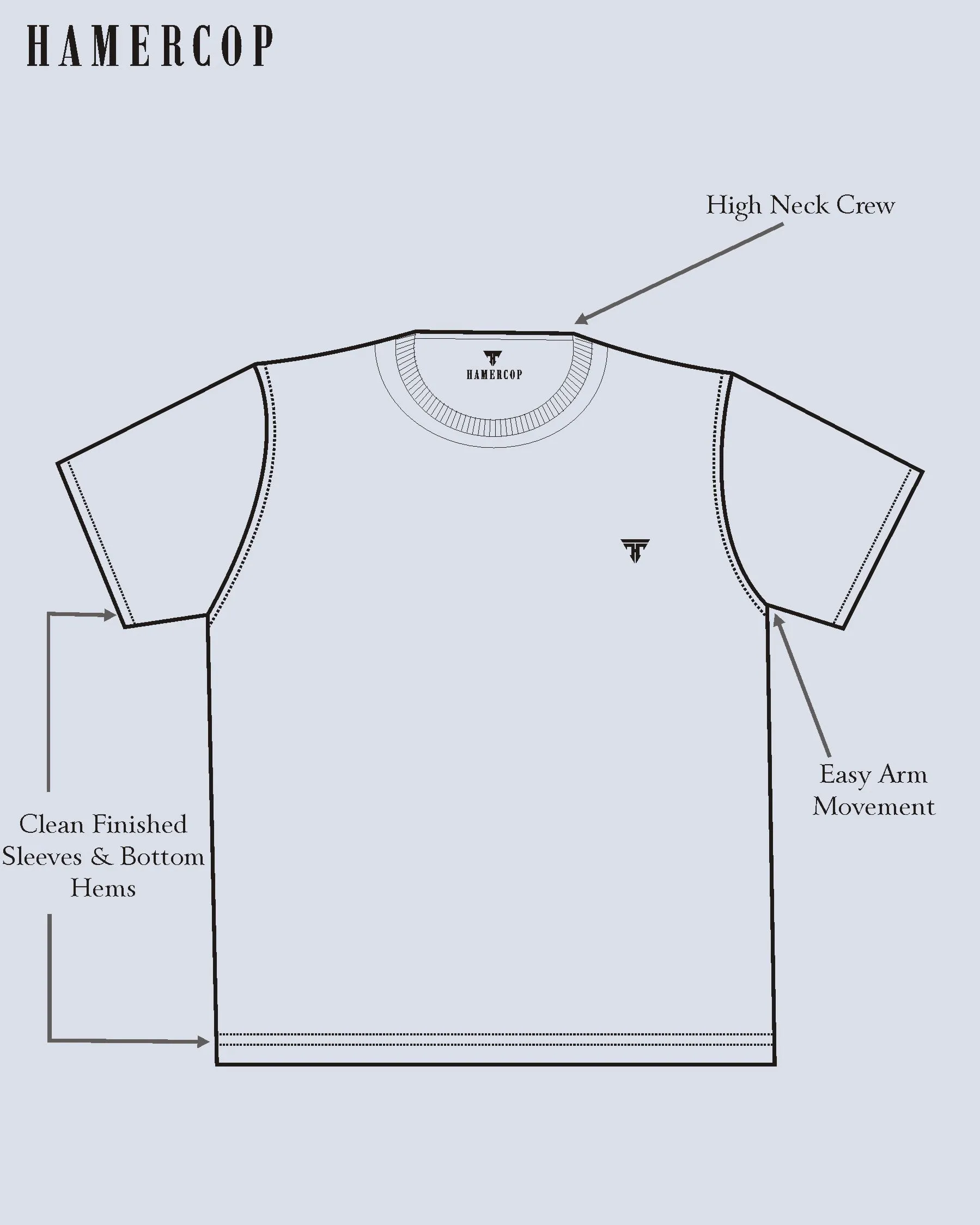 Black With Choco Brown Premium Cotton Designer T-shirt