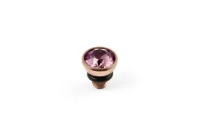 Bottone 5mm Light Rose Top Rose Gold