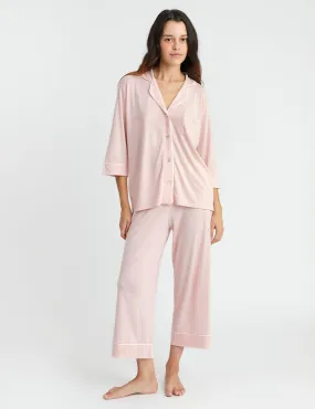 Boyfriend Midi PJ Set Light Rosebloom Boyfriend Midi PJ Set Light Rosebloom