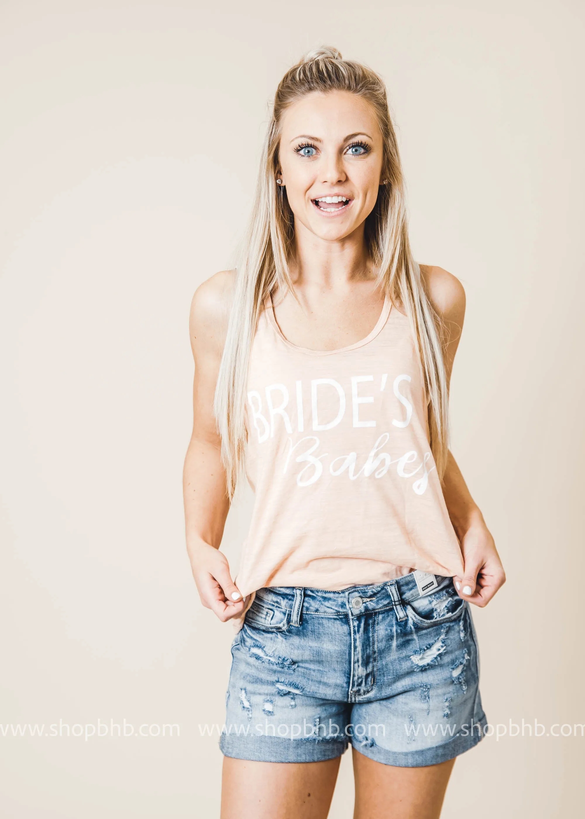 Bride's Babes Pink Tank Top