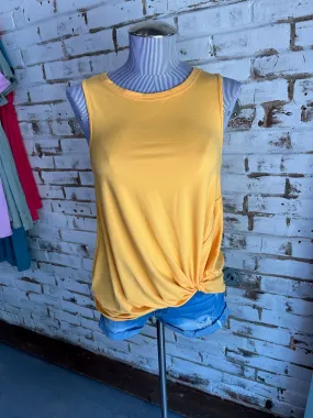 Carlos Twist Tank in Mango