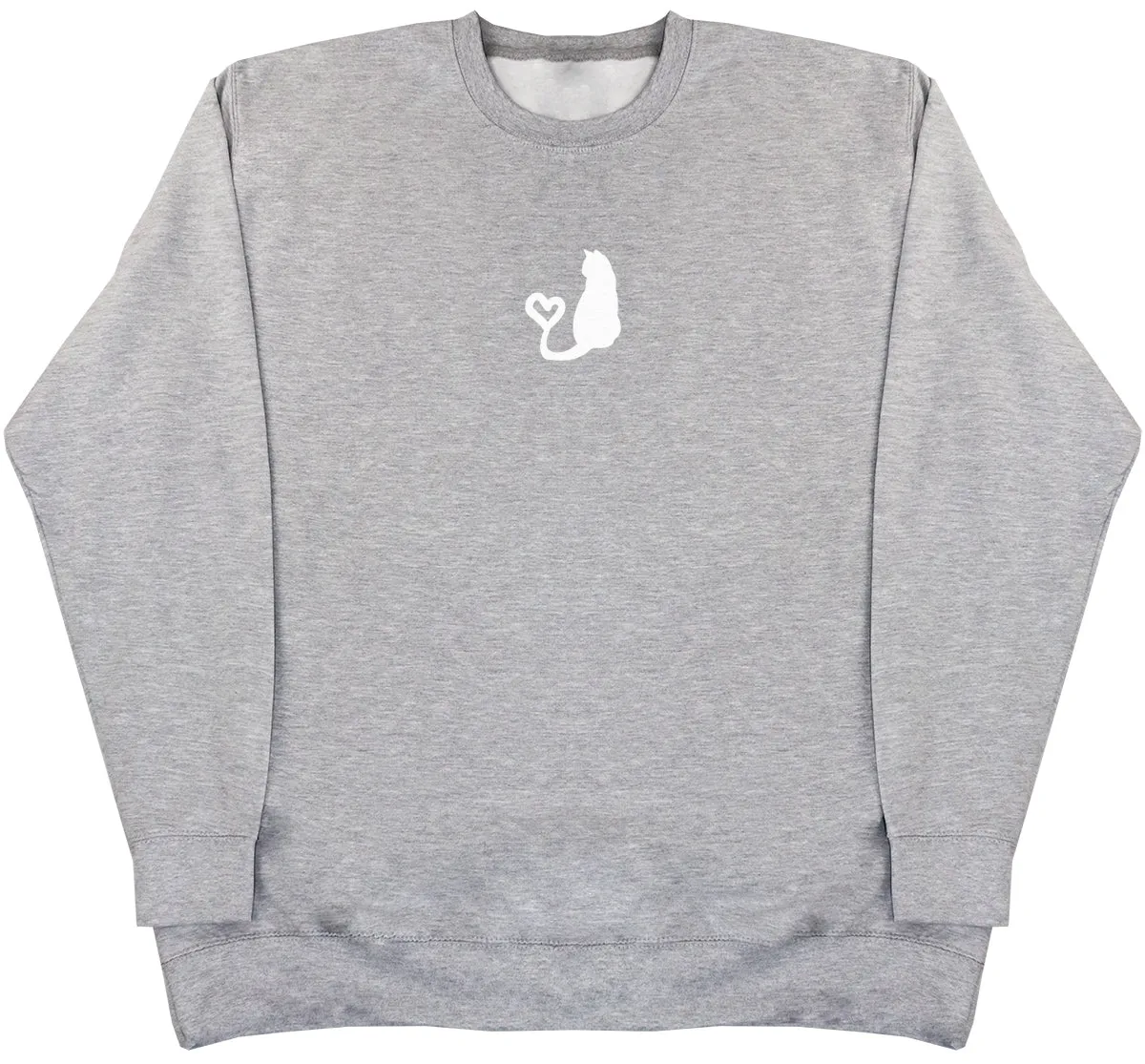 Cat Heart Tail - Huge Oversized Comfy Original Sweater