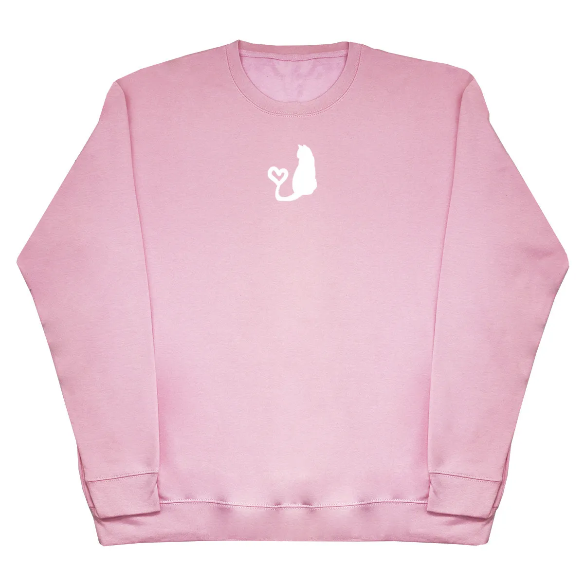 Cat Heart Tail - Huge Oversized Comfy Original Sweater