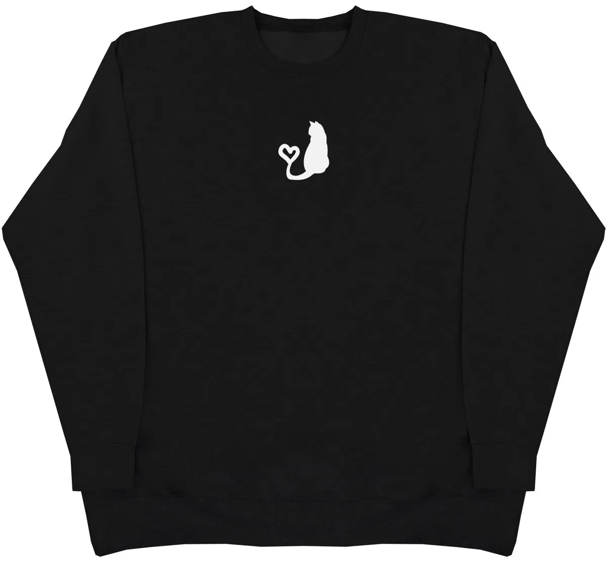 Cat Heart Tail - Huge Oversized Comfy Original Sweater