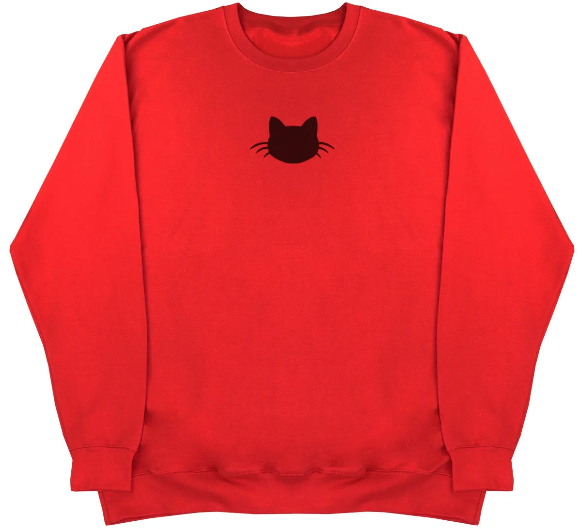 Cat Silhouette - Huge Oversized Comfy Original Sweater