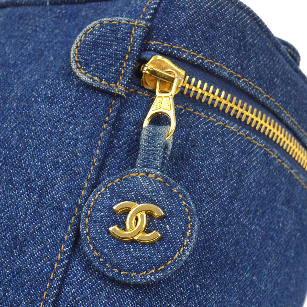 CHANEL 1996-1997 Denim Timeless Handbag 22669
