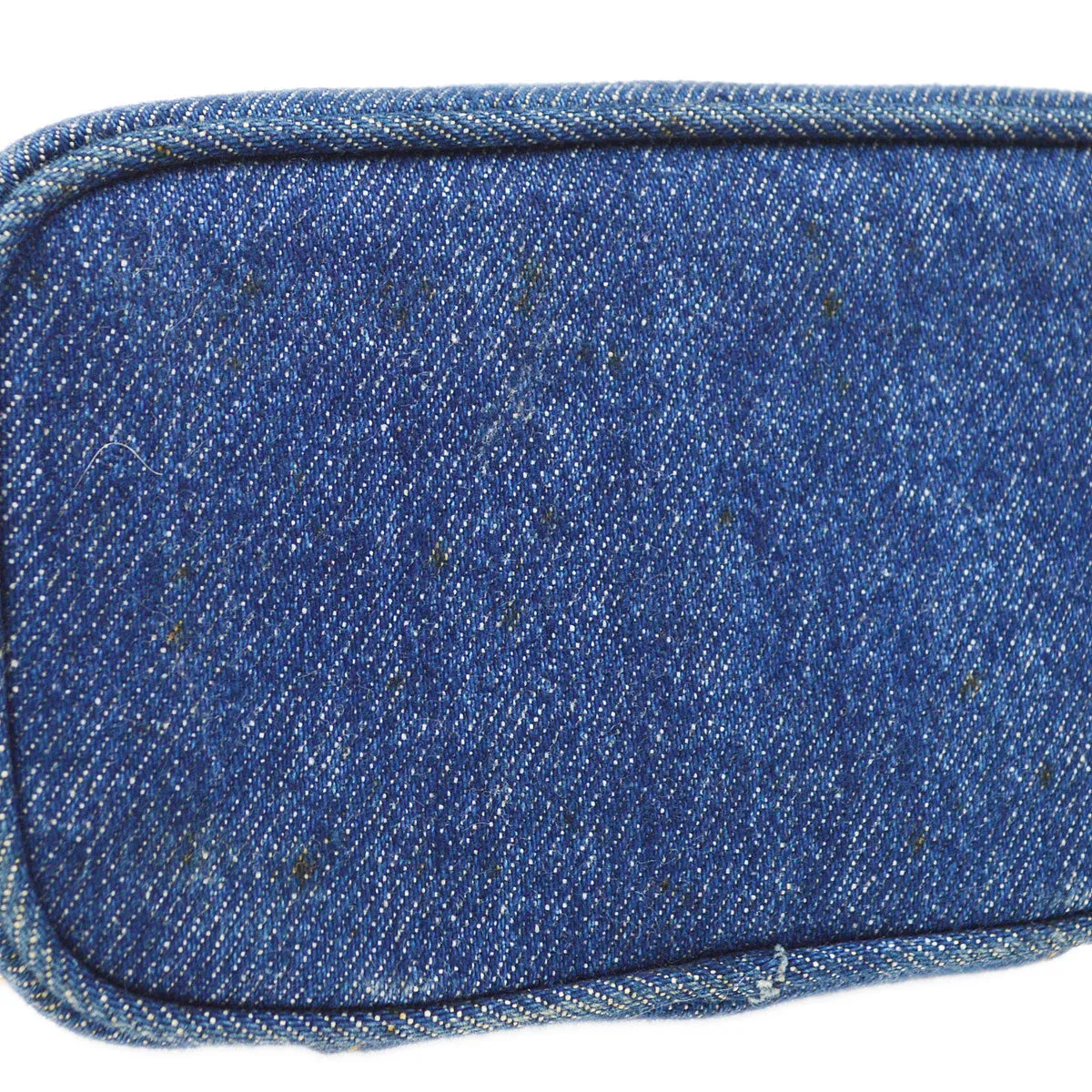 CHANEL 1997 Timeless Vanity Handbag Denim 45073