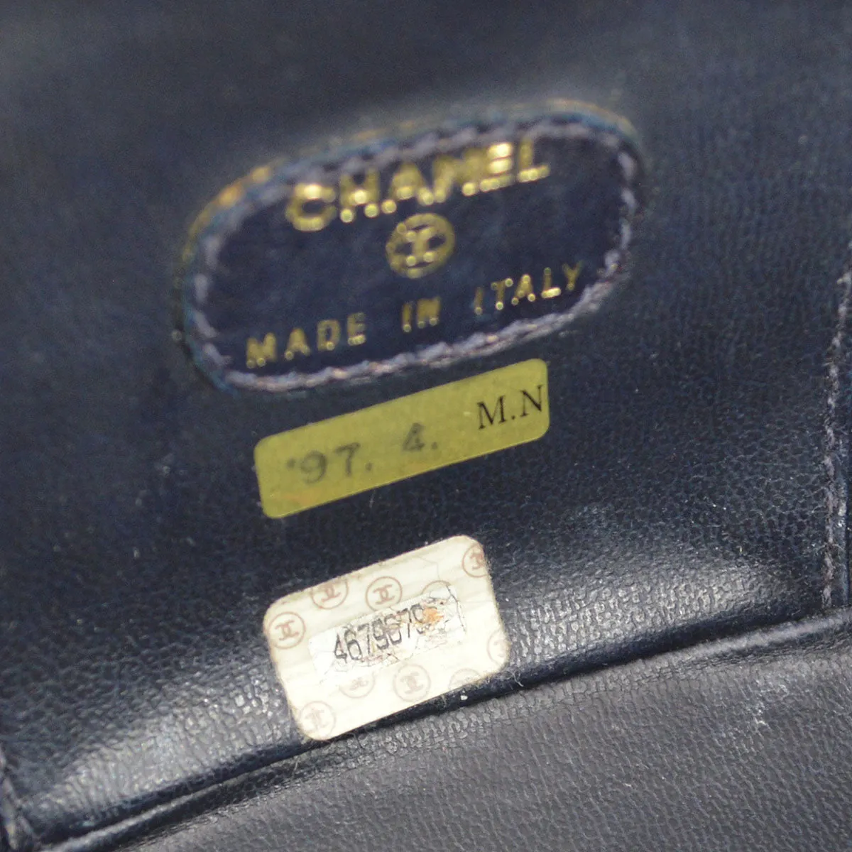 CHANEL 1997 Timeless Vanity Handbag Denim 45073