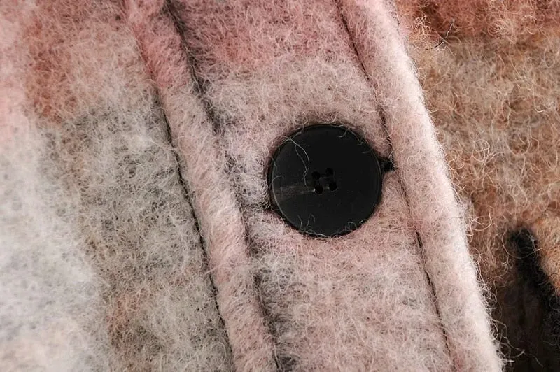 CHECK CROPPED WOOLEN OVERSHIRT