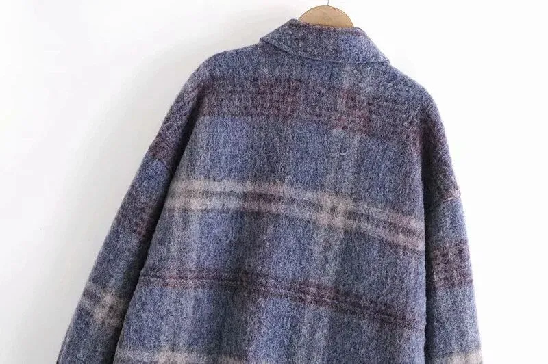 CHECK WOOLEN OVERSHIRT