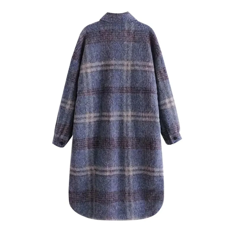 CHECK WOOLEN OVERSHIRT