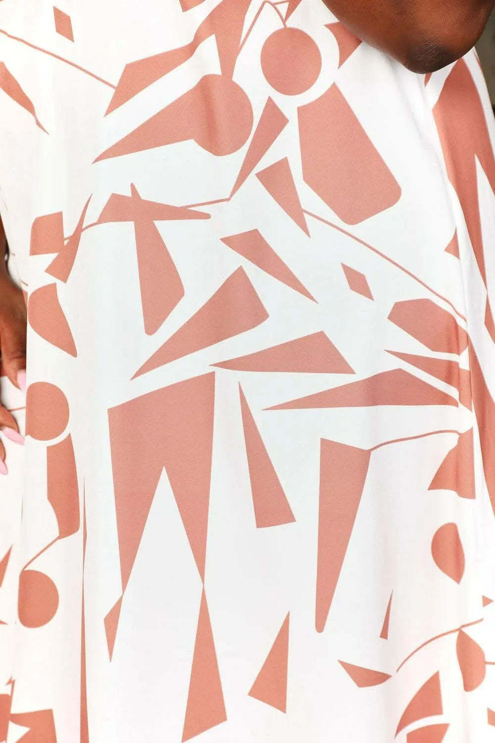 Chic balloon sleeve dress - midi length
