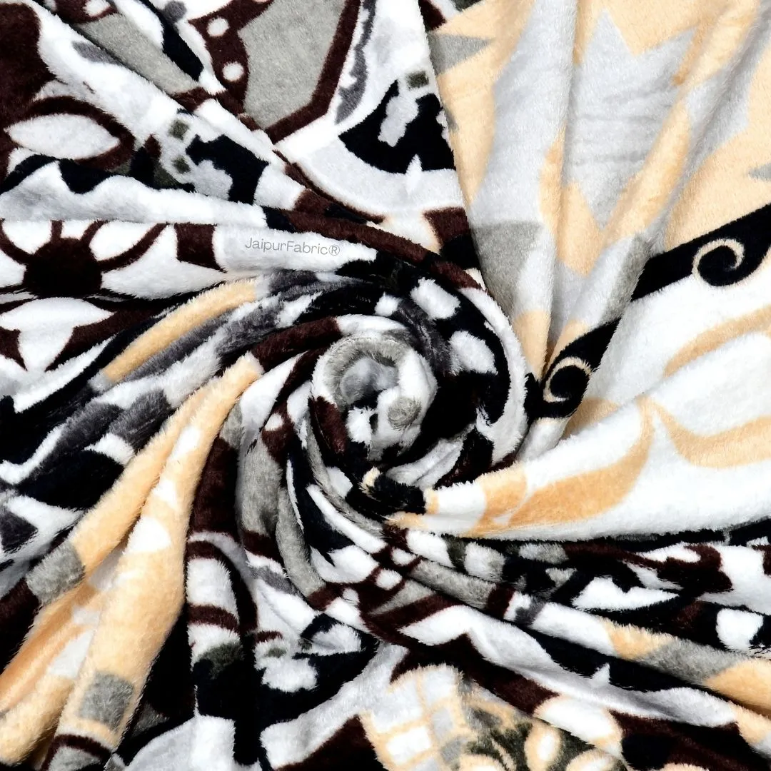 Classic Tile Symphony Chilly Winters Woolen Double Bedsheet