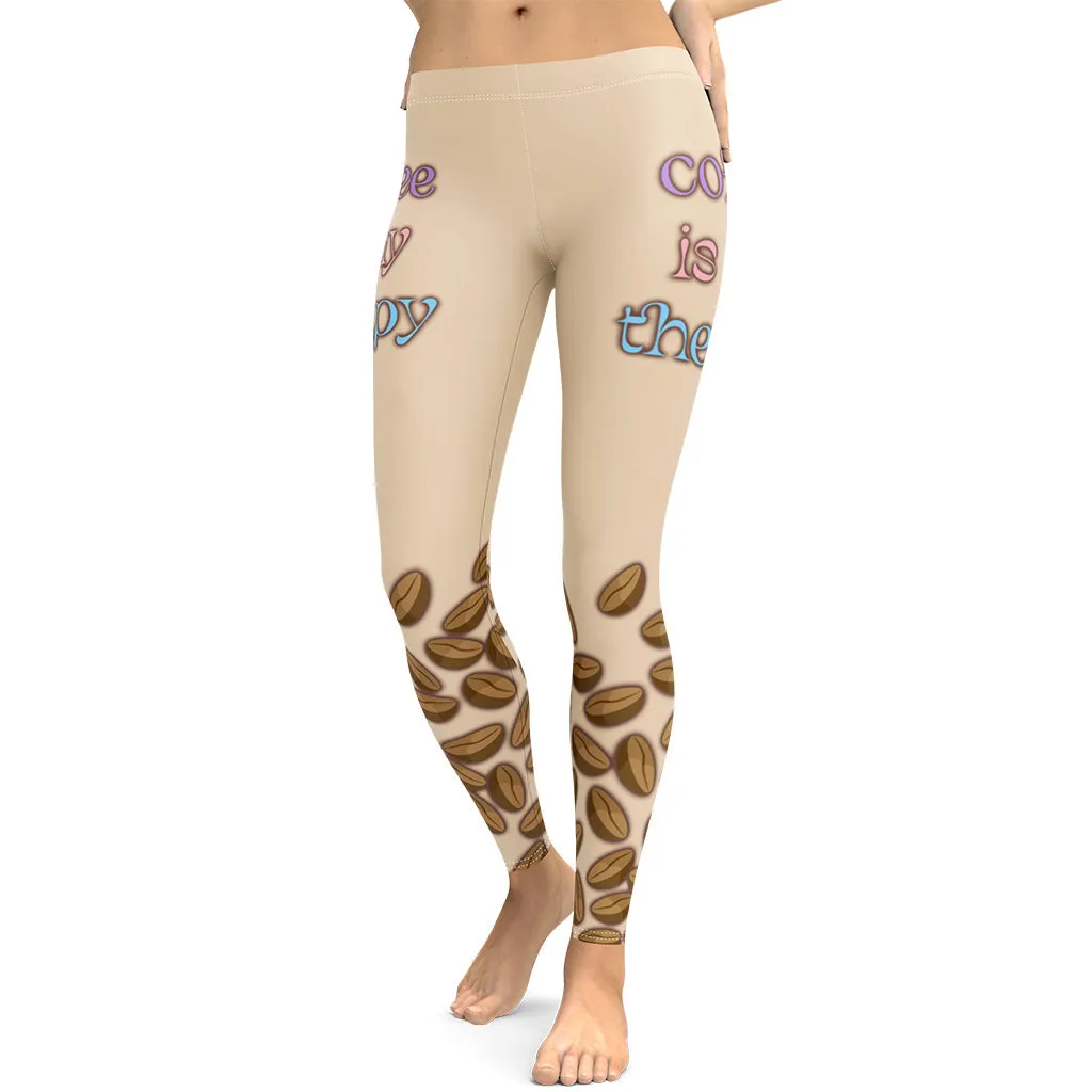 Coffee Is My Therapy Leggings