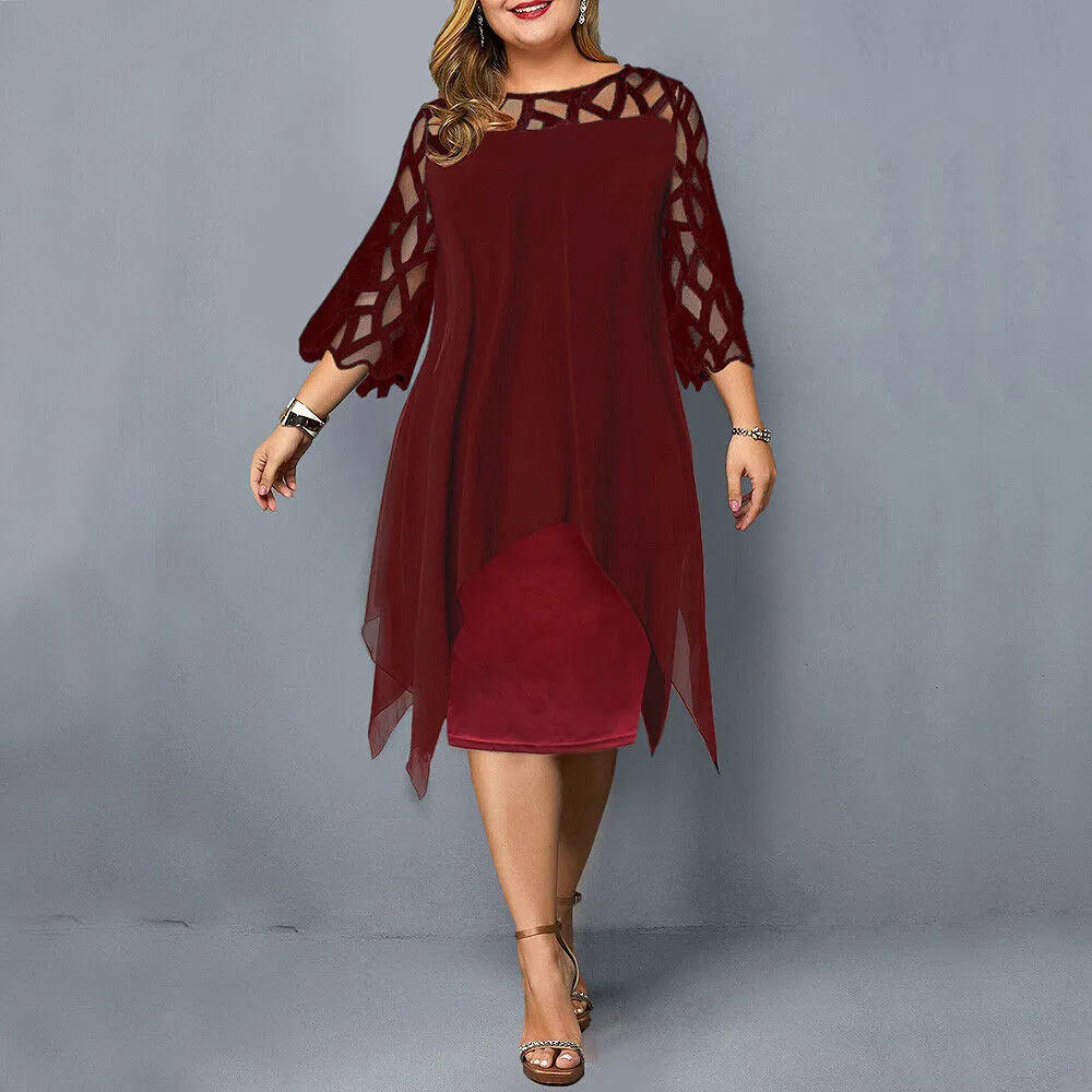 Cora | Chic Plus Size Midi Dress