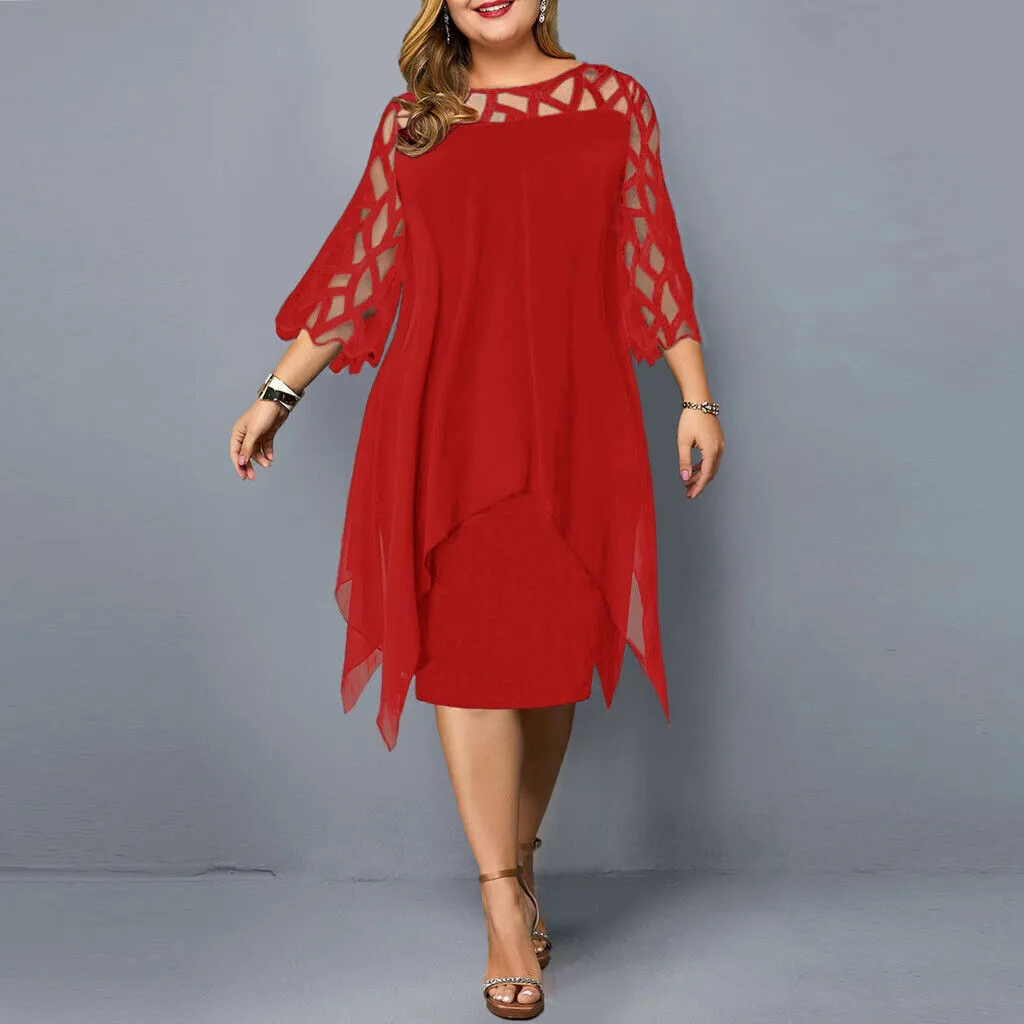 Cora | Chic Plus Size Midi Dress
