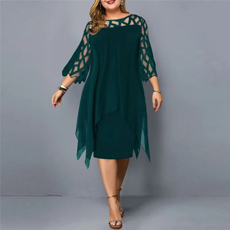 Cora | Chic Plus Size Midi Dress