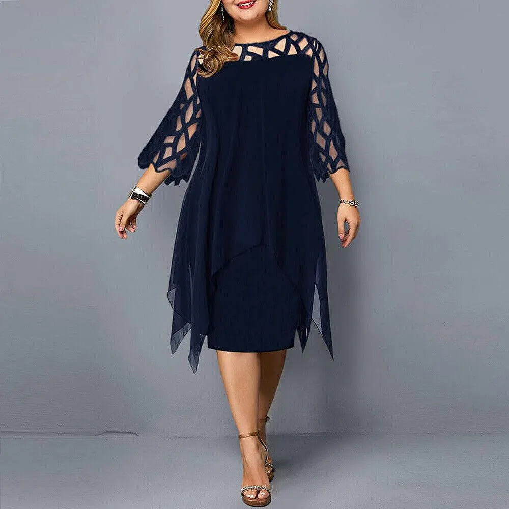 Cora | Chic Plus Size Midi Dress