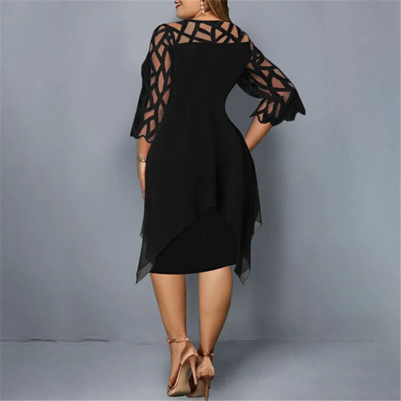 Cora | Chic Plus Size Midi Dress