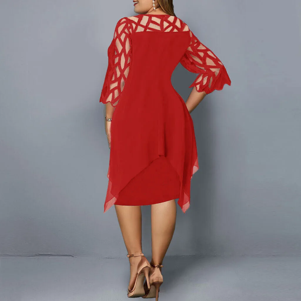Cora | Chic Plus Size Midi Dress