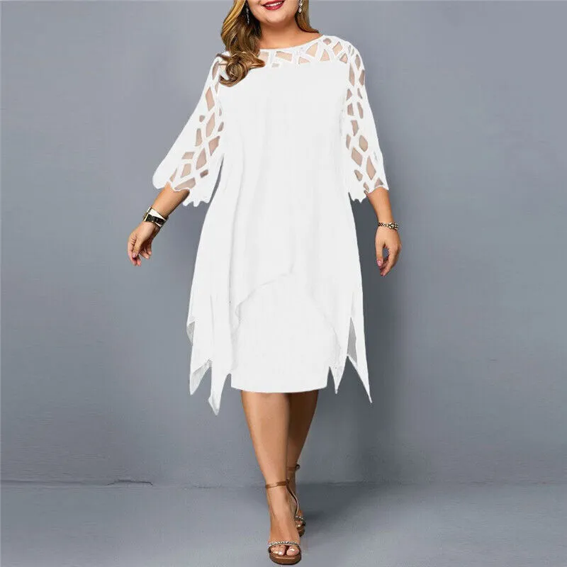Cora | Chic Plus Size Midi Dress