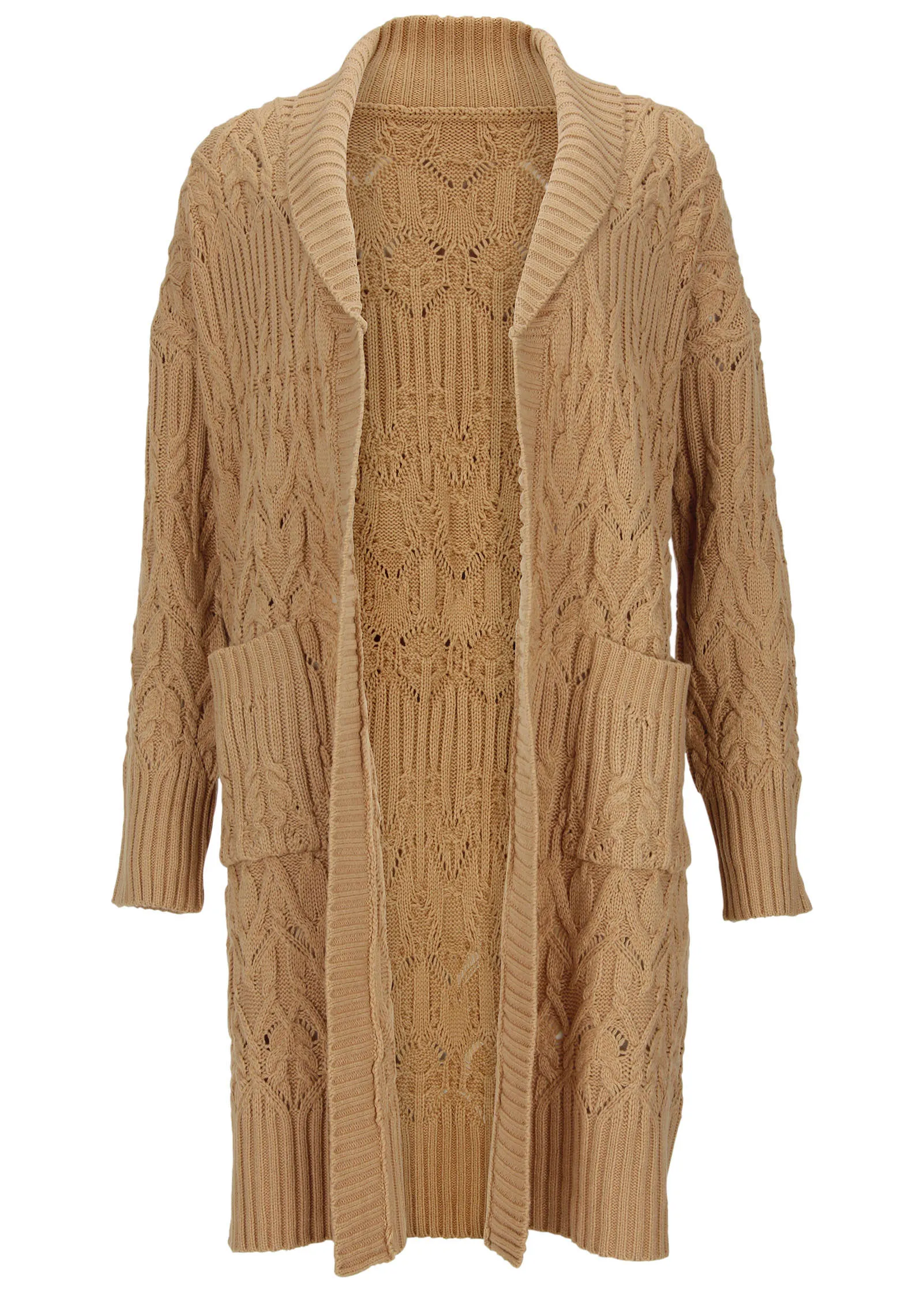Cozy Oversized Duster  - Tan