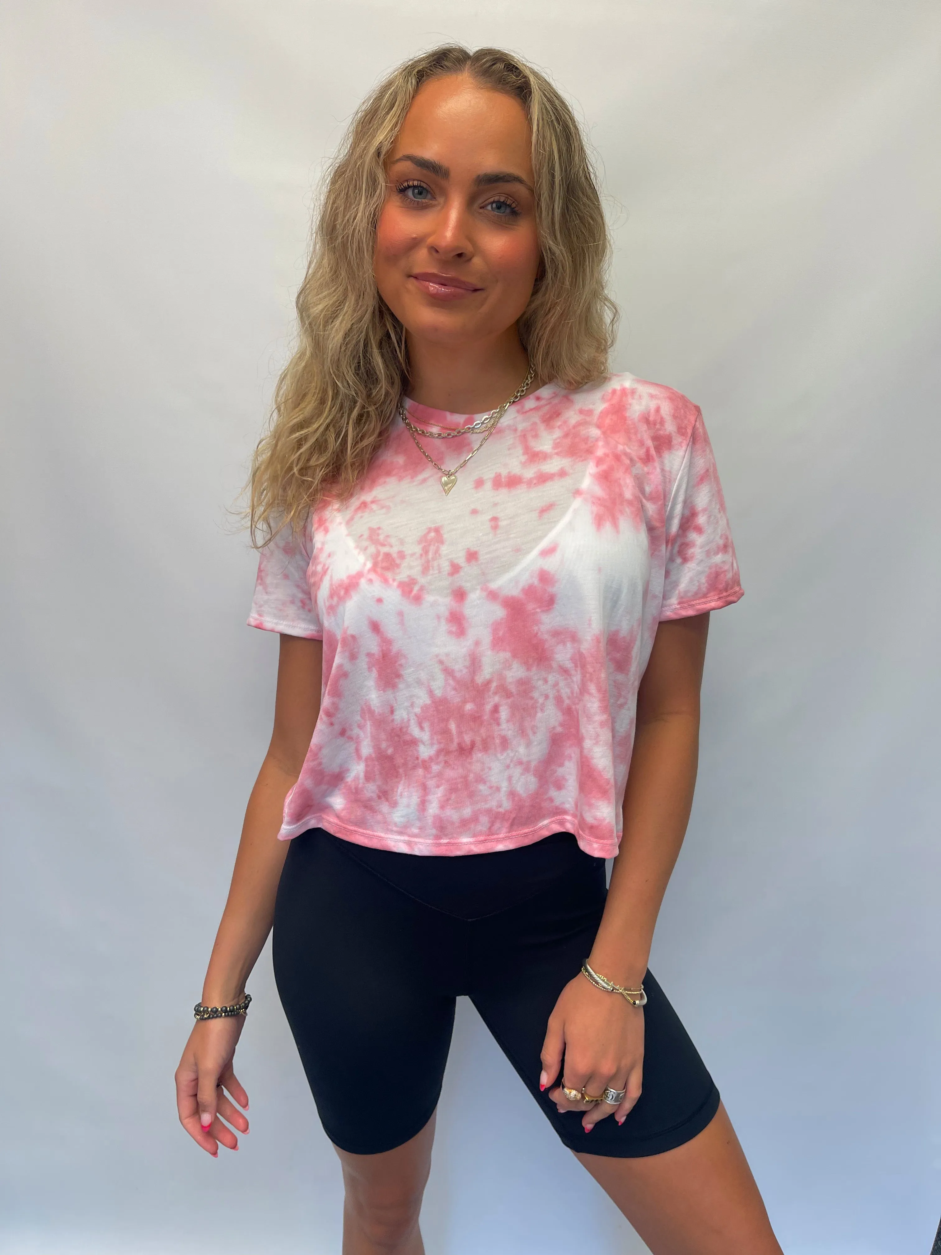 Cropped Flowy Tee