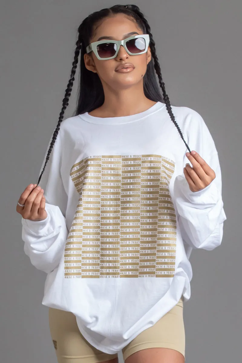 FULL CHECKER LONG SLEEVE TEE