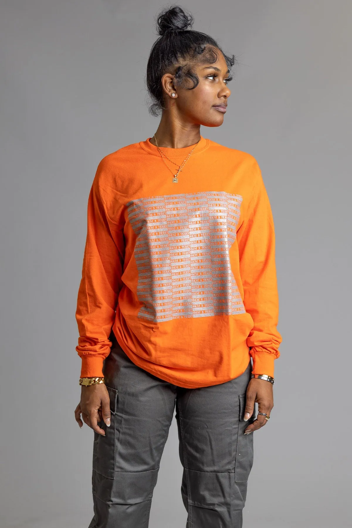FULL CHECKER LONG SLEEVE TEE