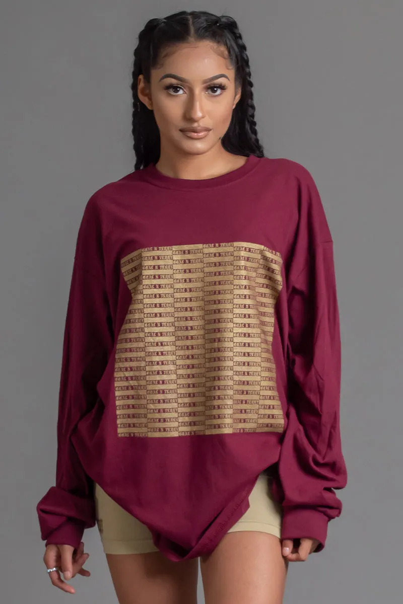 FULL CHECKER LONG SLEEVE TEE