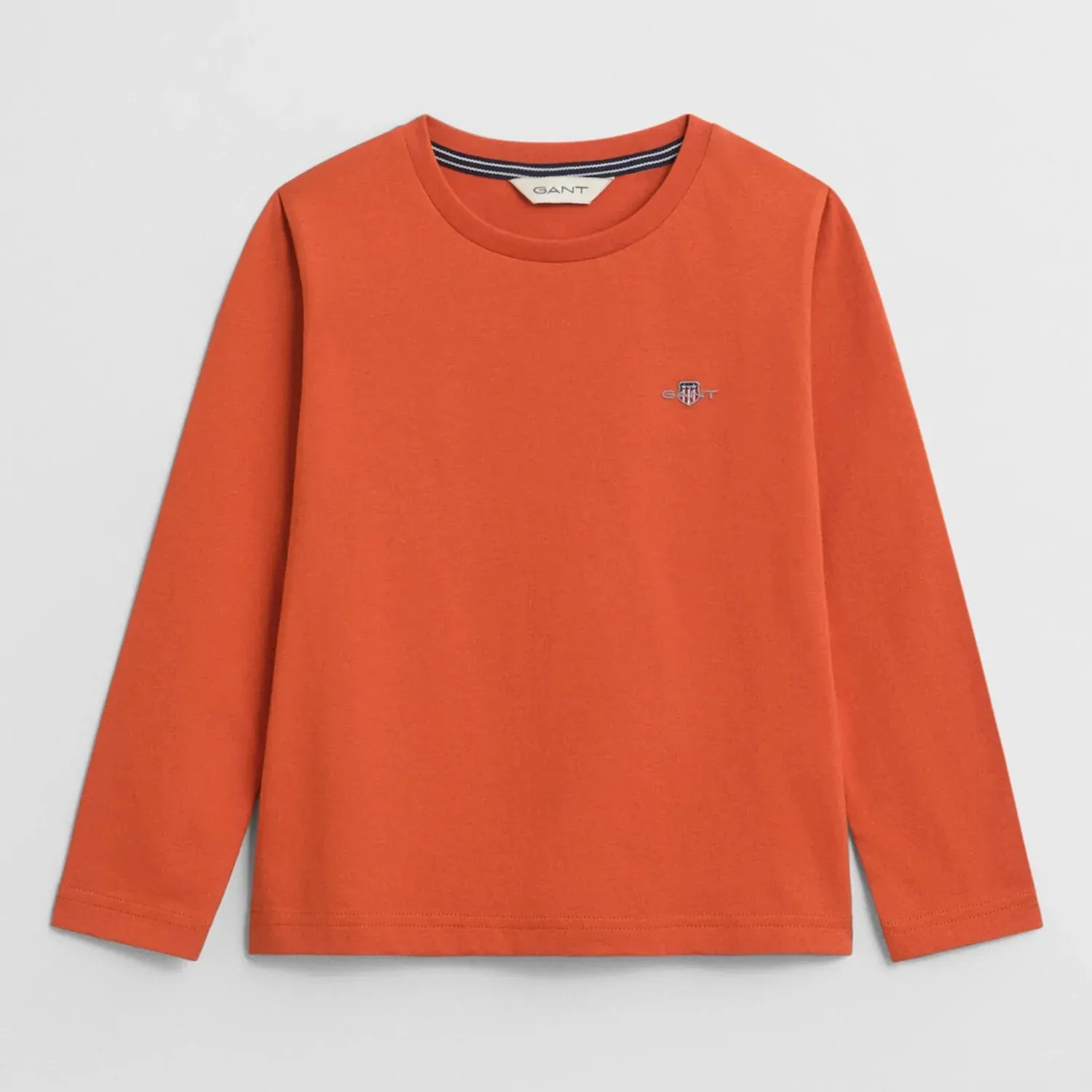 GANT L/S Shield T-Shirt - Orange
