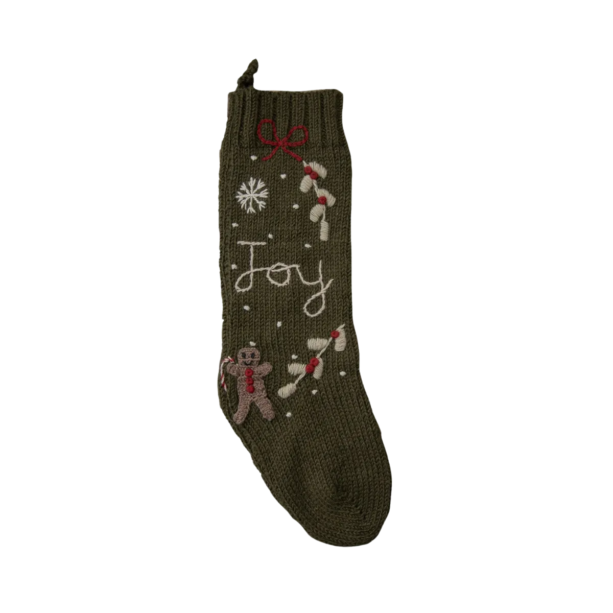 Gingerbread Stocking - Moss