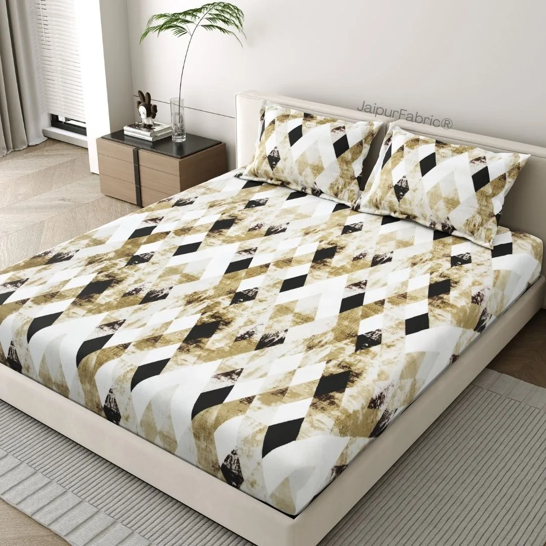 Golden Diamond Luxe Cozy Winter Comfort Woolen Double Bedsheet
