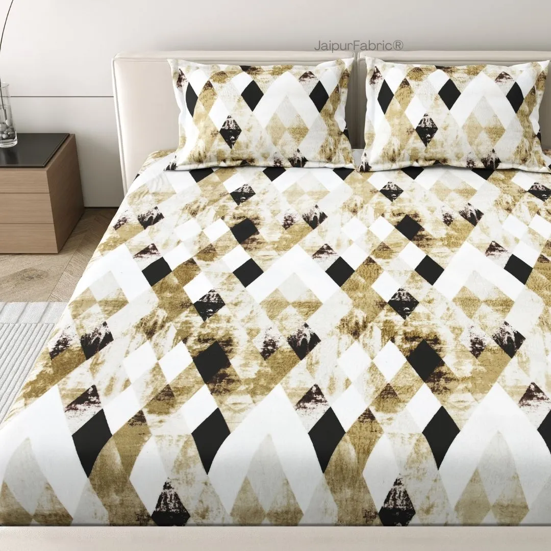 Golden Diamond Luxe Cozy Winter Comfort Woolen Double Bedsheet