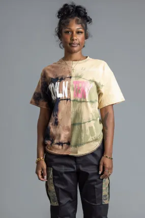 GREEN ACID N RUSTED 2TONE SPRAY CNT TEE