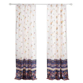 Greenland Home Fashions Marsha Window Panel Pair - 42x84", Blue