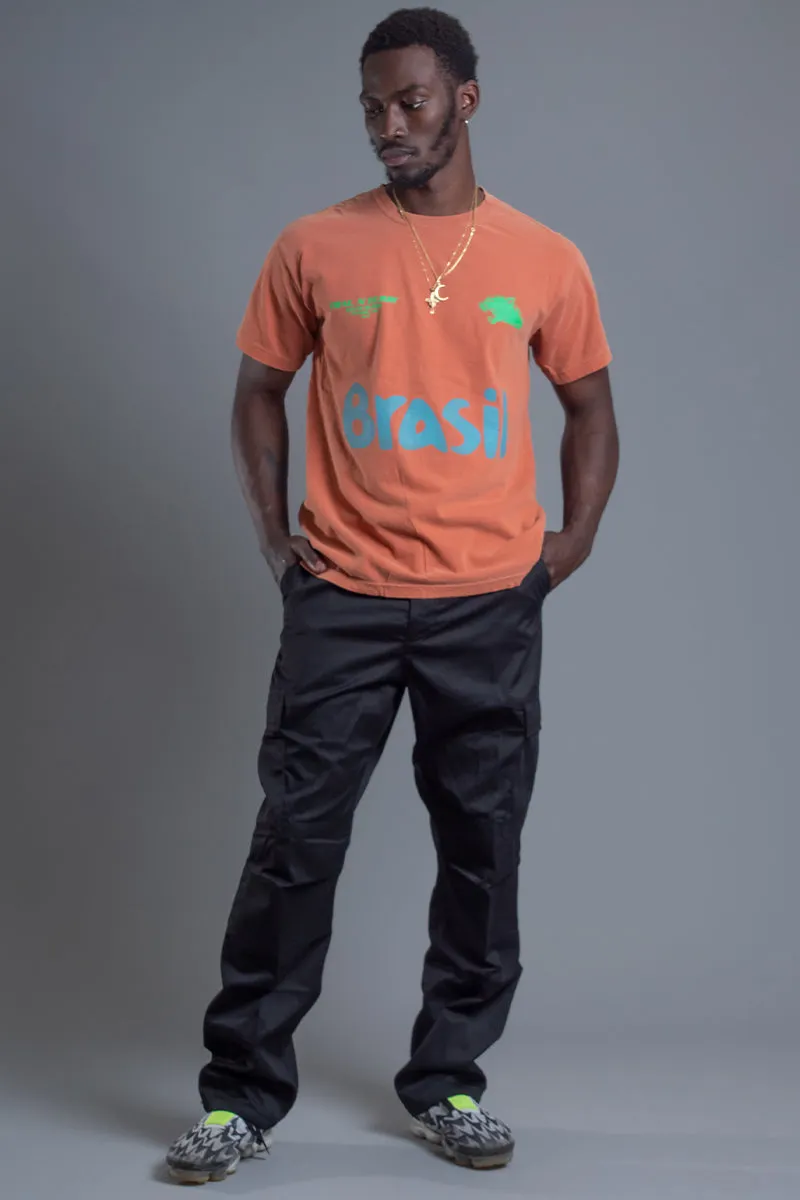 GUYS BURNT ORANGE TEAM BRASIL TEE