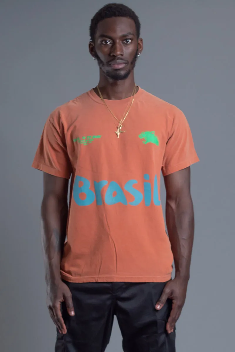 GUYS BURNT ORANGE TEAM BRASIL TEE