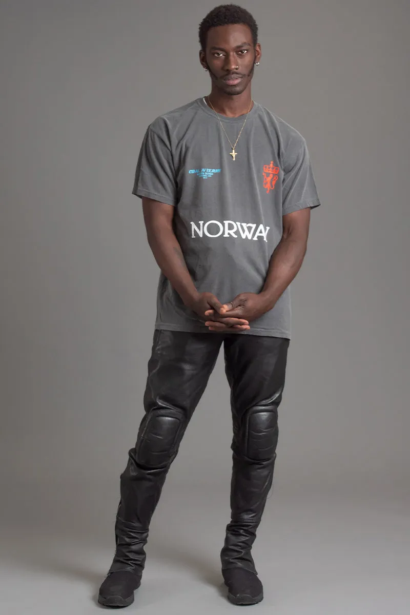 GUYS DARK GREY TEAM NORWAY TEE