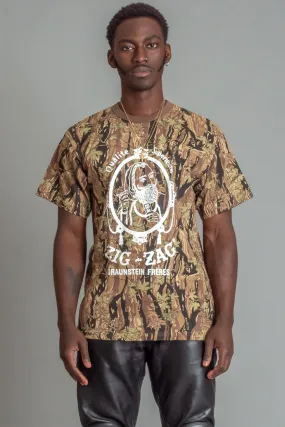 GUYS HT CAMO N WHITE ZIG ZAG TEE