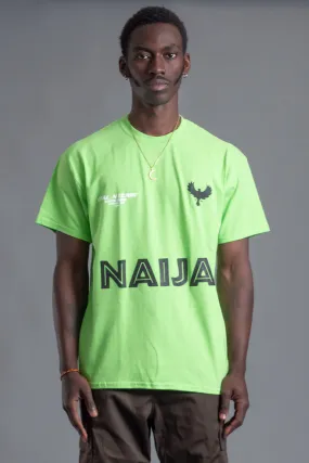 GUYS NEON GREEN TEAM NAIJA TEE